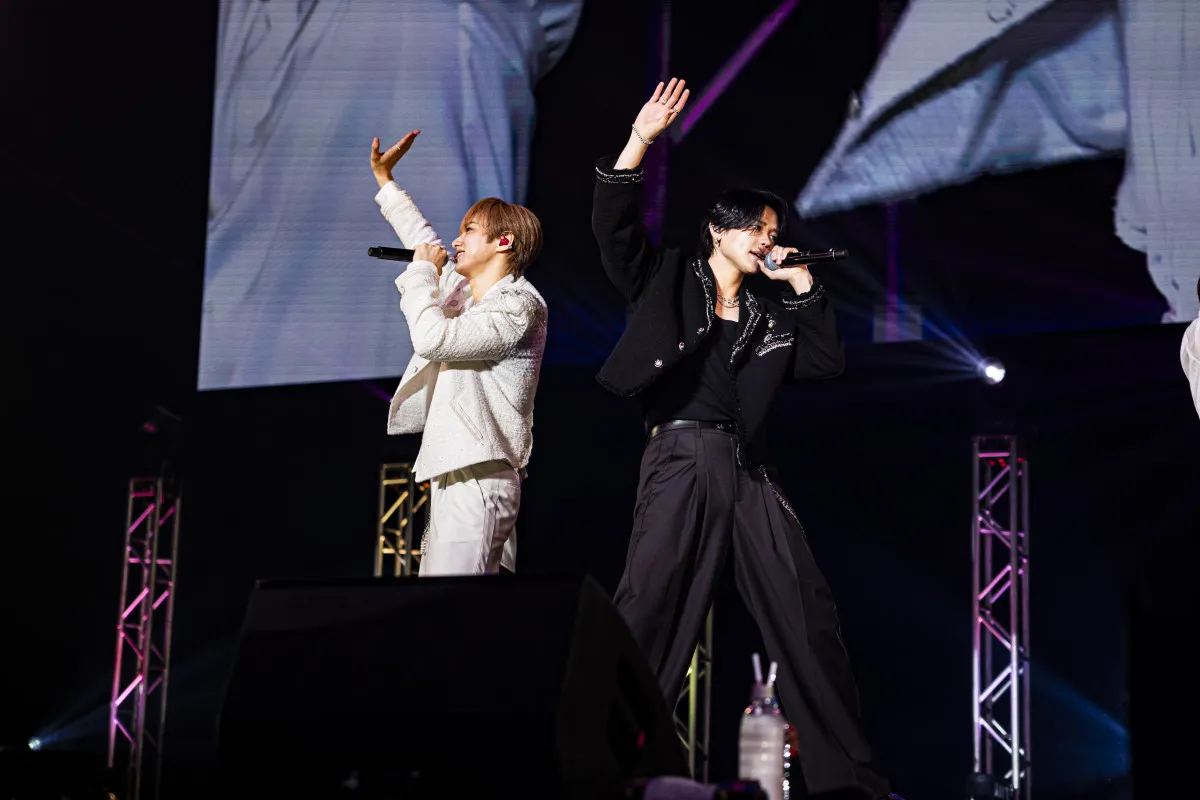 INI尾崎匠海＆藤牧京介、2人で初フェス出演　圧巻の歌唱力で魅了
