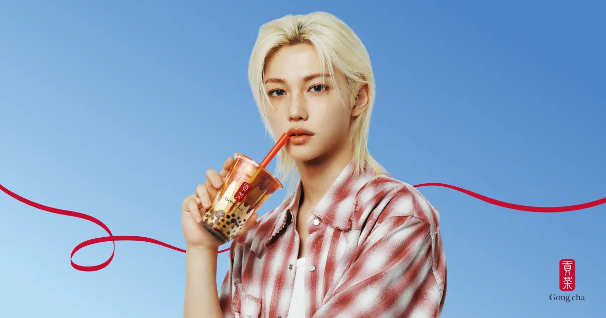 “ゴンチャファン” Stray Kids・フィリックス、日本でもグローバルアンバサダー特別企画開始　店内装飾にも登場