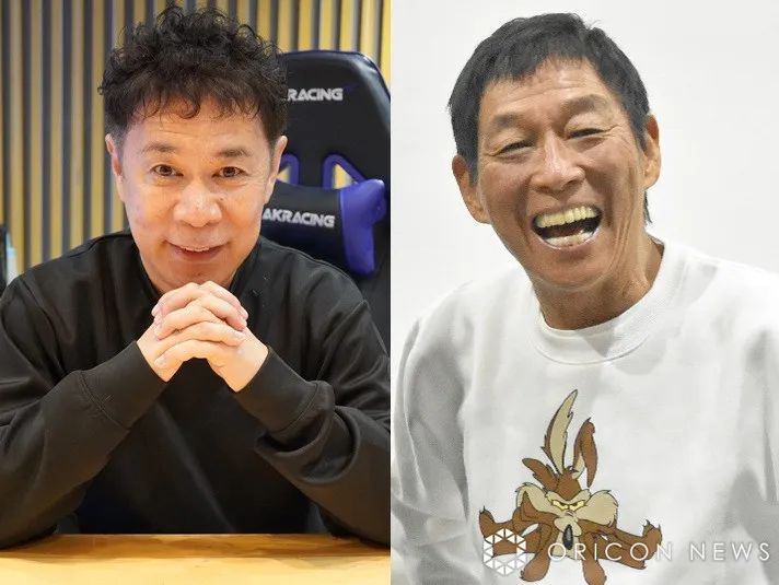 「ステージにむかうしびれる背中」ナイナイ岡村隆史、先輩・明石家さんまの貴重ショット投稿　“背中で語る”後ろ姿に「素敵～」「カッコいいなー」