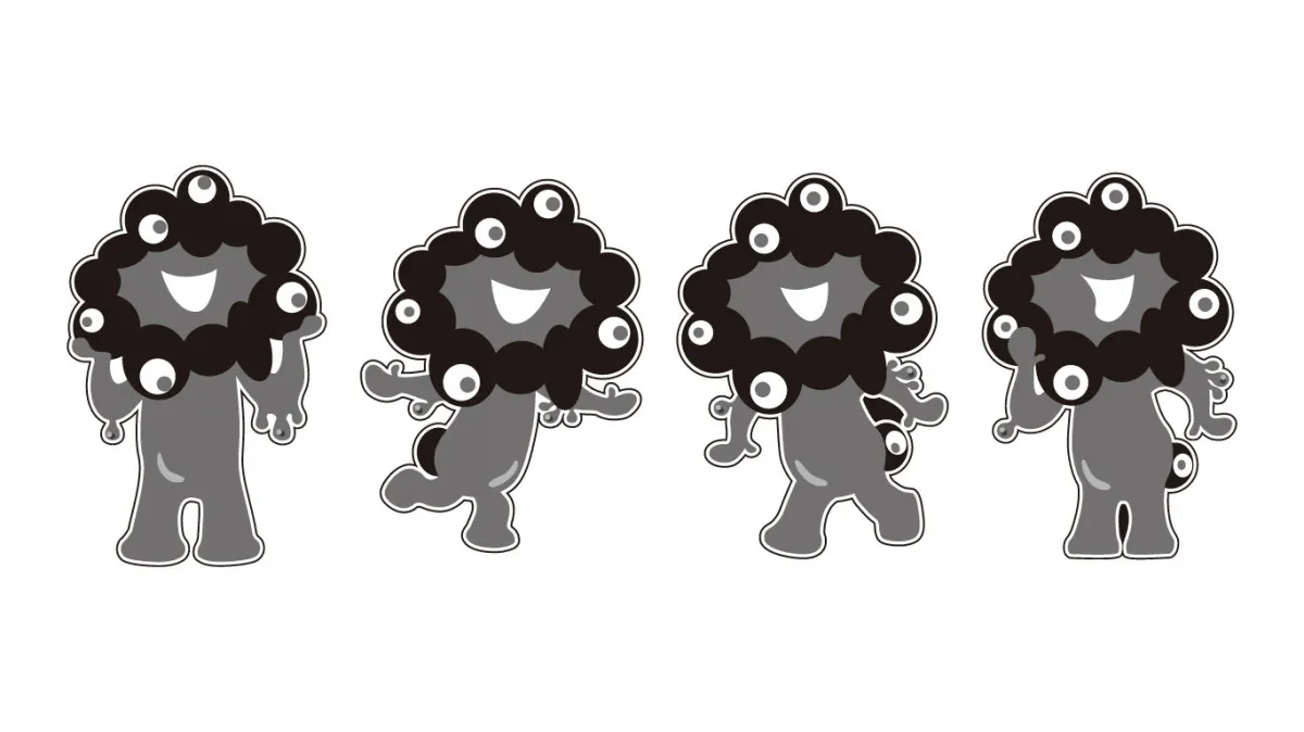 “黒ミャクミャク”新作登場　アクキー、文具、立体ラバーマスコットなど【一覧・販売店舗】