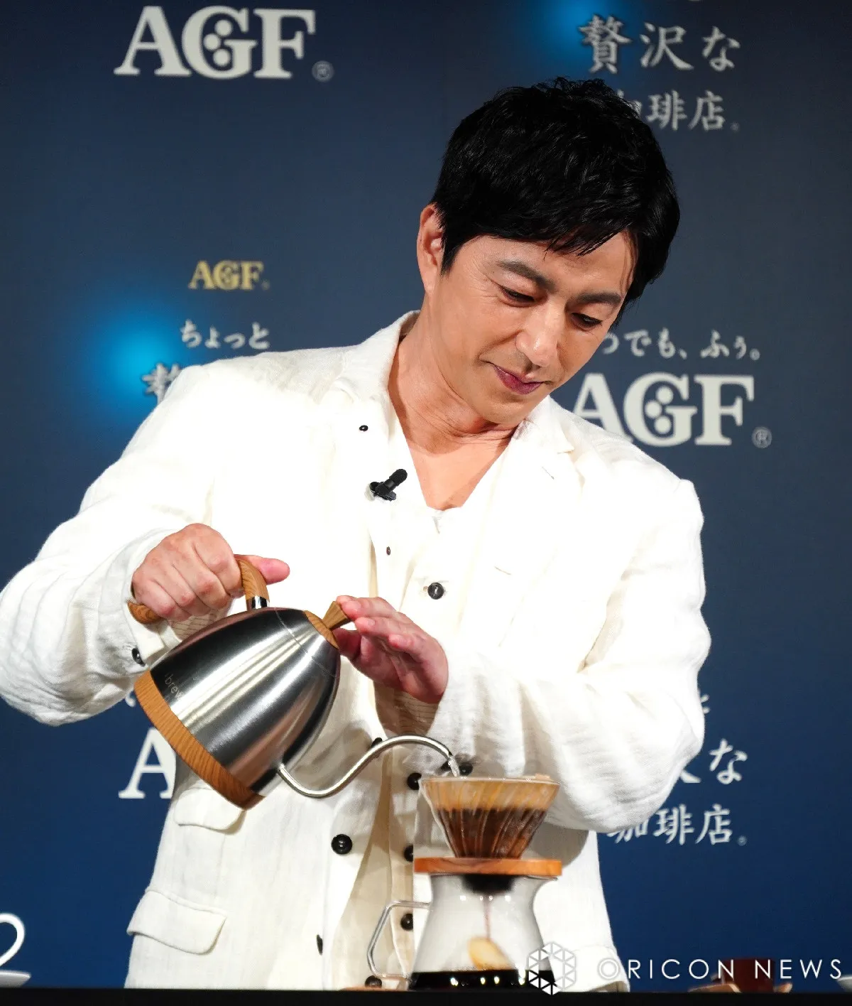 大沢たかお、新CM発表会で”おいしい淹れ方”実演で念押し「誤解のないように…」