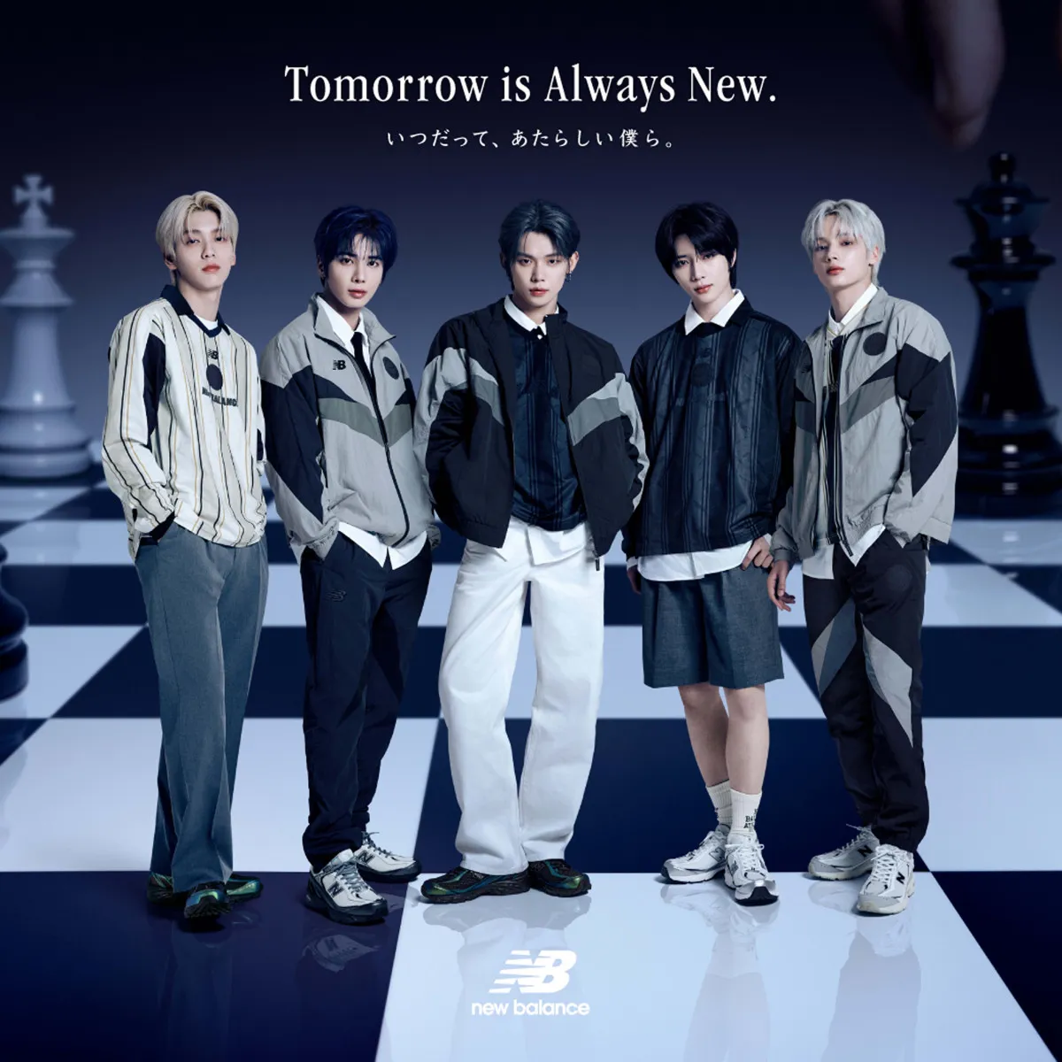 TOMORROW X TOGETHER、チェスをテーマにクール&カジュアルなスタイリングを披露【コメント全文】