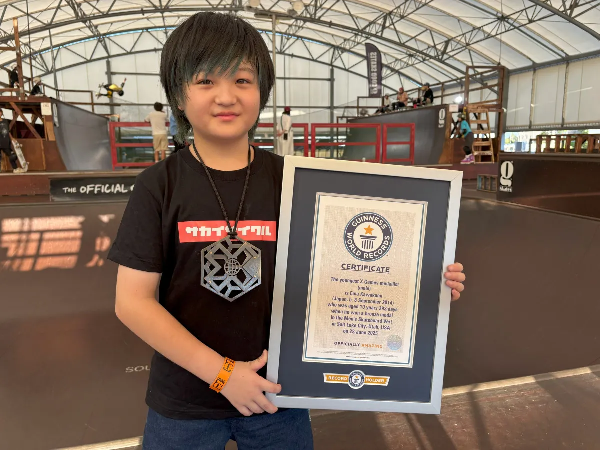 小学5年生・11歳の河上恵蒔、4つ目のギネス世界記録を樹立　『X Games』男子史上最年少のメダリスト