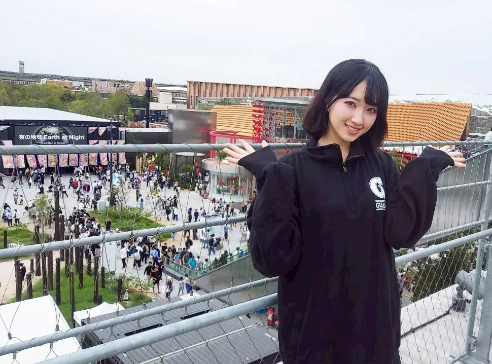 2025ミス日本「みどりの大使」佐塚こころ、万博の木製リングに感動　『木づかいシンポジウム2025in万博』出演