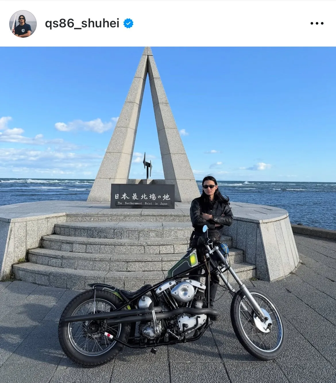 野村周平「マイベイビーと北海道へ」　長髪なびかせ“愛車”と2ショット「かっこよ」「センスよすぎ」