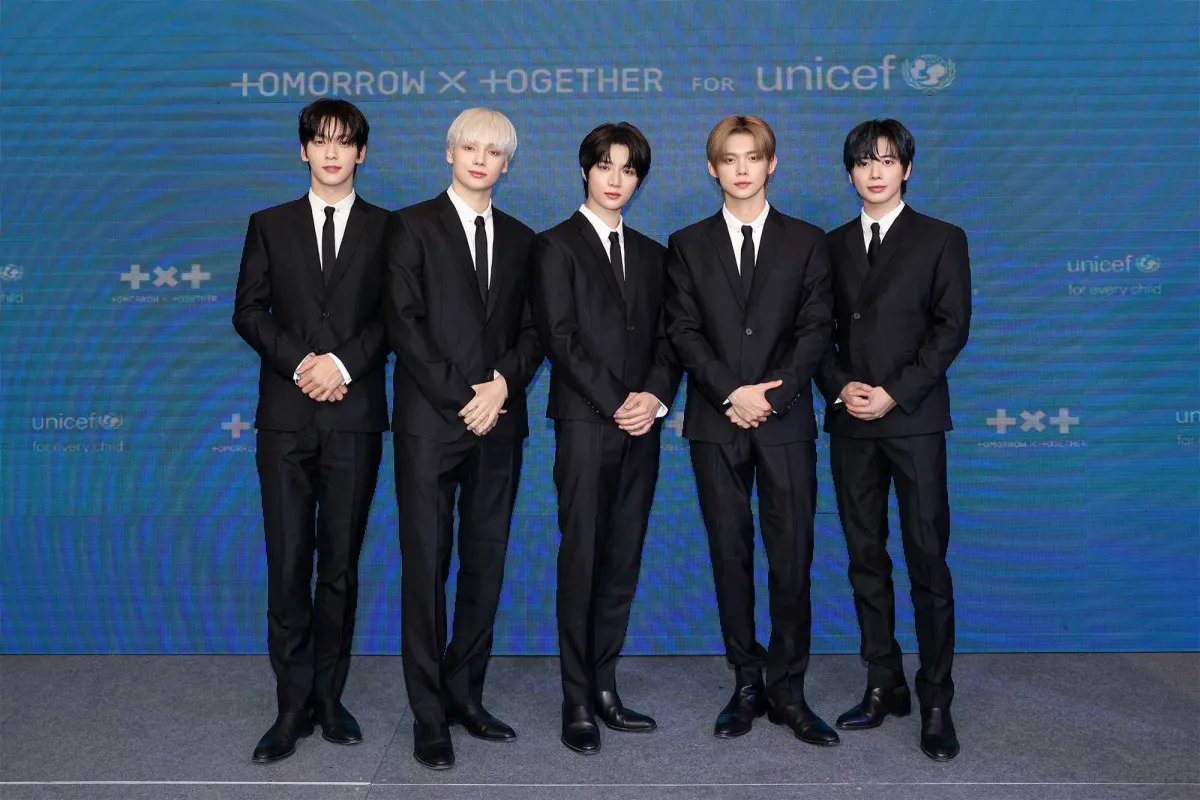 TOMORROW X TOGETHER、米・ユニセフ本部で協約式　グローバルキャンペーン始動でスピーチも「自由に感情を表現できる空間を作りたい」