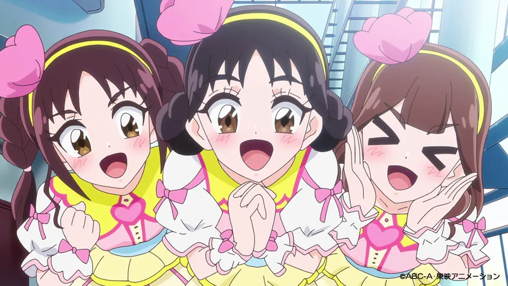 『プリキュア』史上初、物語がリアル開催のライブと連動　12日放送回にOP歌手が本人役出演！石井あみ・熊田茜音・吉武千颯のコメント到着