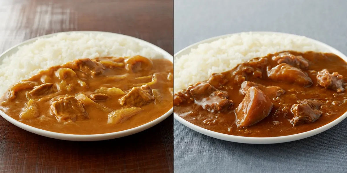 無印良品の1食300グラム「大盛りカレー」に新作　和出汁と牛肉／牛肉と香味野菜の2種類【詳細】