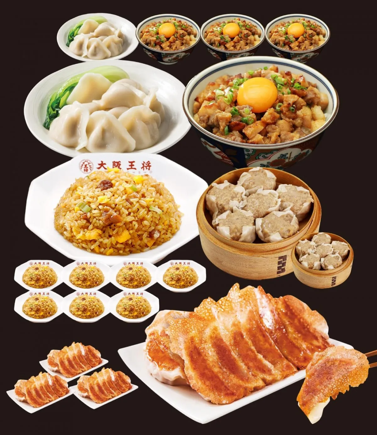大阪王将、Amazonプライム感謝祭でバラエティ福袋”5種20食”を50％オフで発売　吉野家・リンガーハットとの豪華コラボも登場