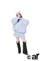 白石聖、艶肌まぶしい“秋ファッション”披露　背中開きコーデ＆あざとさMAXふわふわコーデ