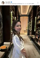 バスケ渡邊雄太選手の妻・久慈暁子、夫婦で“ステイケーション”を満喫「とてもかわいい～」「綺麗です」