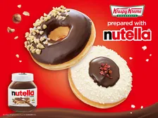 ヌテラをぜいたくに使用した“濃厚ドーナツ”が登場 クリスピー・クリーム・ドーナツとコラボ