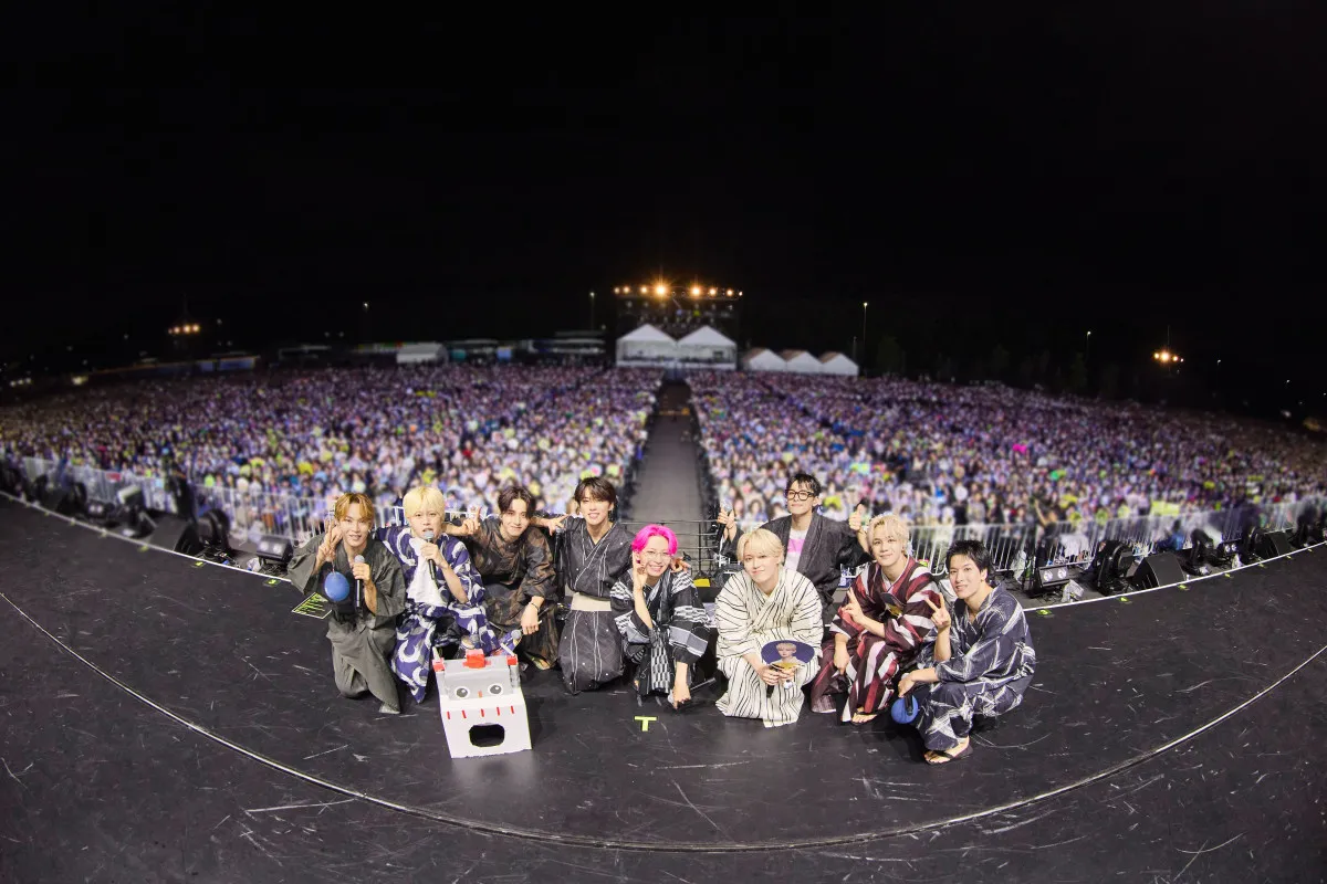 5周年のJO1、記念イベント開催「ステージを楽しむことが僕たちのできること」　2日間で2万発の首都圏最大級花火