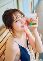 桃月なしこ、初上陸の愛媛で美ボディグラビア「ご当地ちいかわグッズも現地でゲット！」