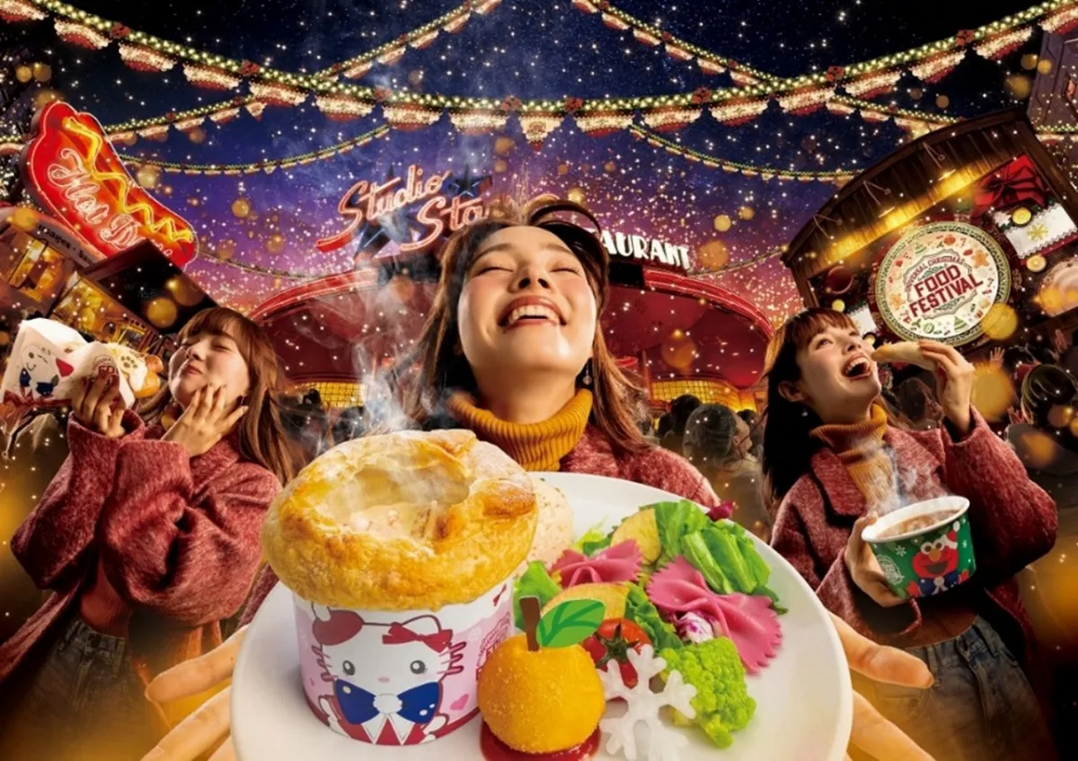 USJ、Xマスに初の「フードフェス」豪華メニューが一挙発表　キティのチュリトス、アートのようなケーキ3種など【メニュー例】