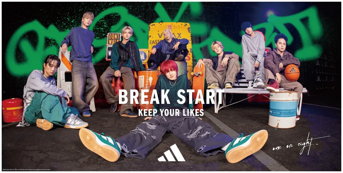 ONE OR EIGHT、アディダス「3 STRIPES COLLECTION」2025年秋冬キャンペーンのイメージキャラクターに就任