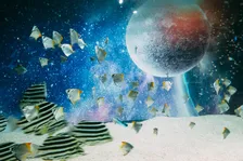 ひらパー、“映える”新エリアの全容 「宇宙を旅するアクアリウム」全10ゾーン&ウーパールーパーのカチューシャなど【詳細】