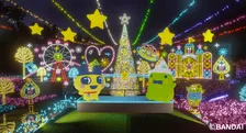 「さがみ湖イルミリオン」×「たまごっち」続報 まめっち&くちぱっちたちがUFOや流れ星に乗ってくる