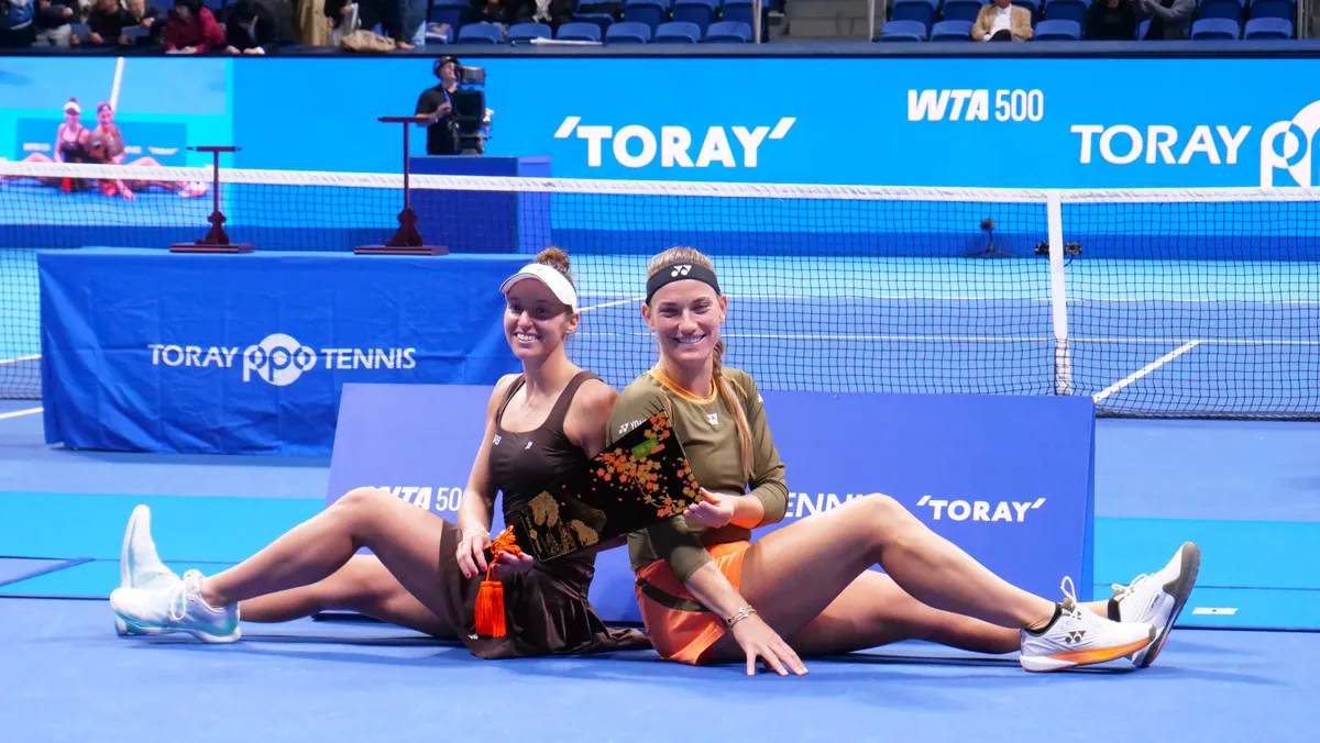 東レPPO、ダブルス決勝、バボス／ステファニーが優勝を飾る