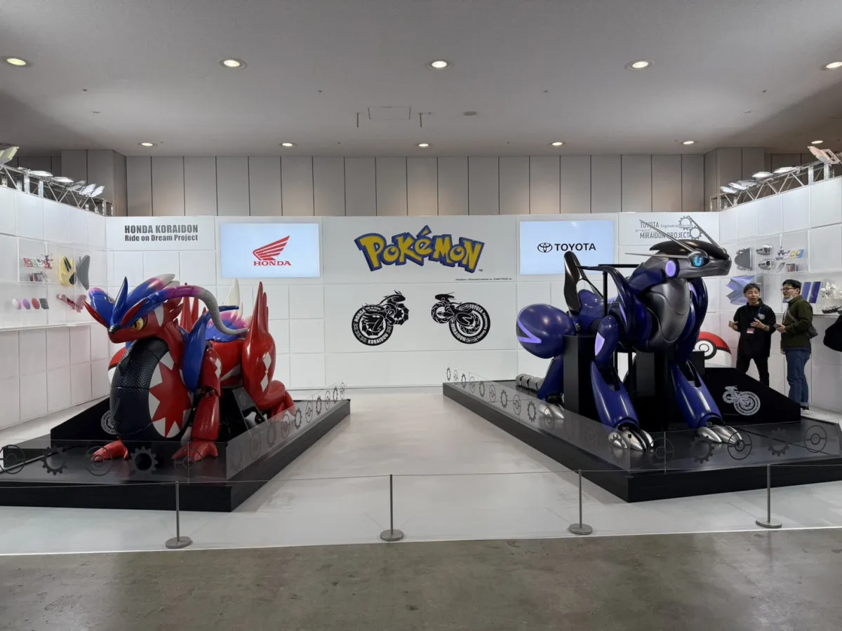 ポケモン『トヨタミライドン』『ホンダコライドン』2台そろって初展示 乗車体験も可能「常に新しいことをやっていきたい」