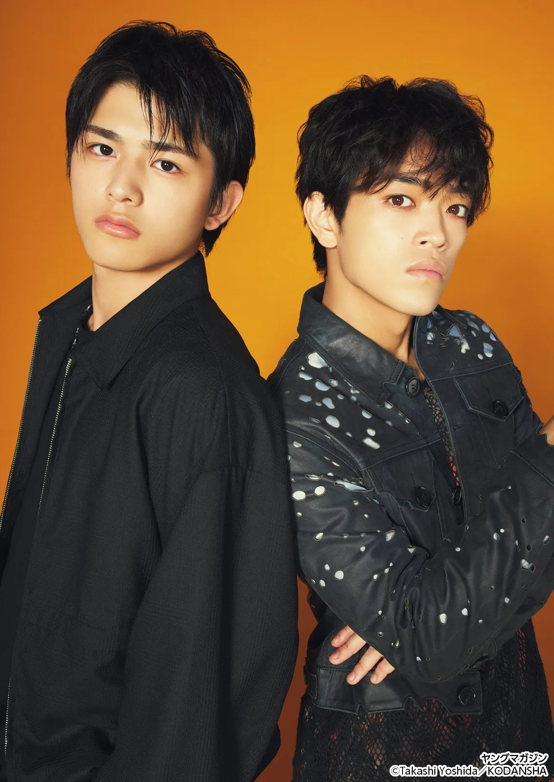 timelesz原嘉孝＆篠塚大輝、漢っぷりに熱烈オファー　『ヤングマガジン』やんちゃ感あふれるカット公開