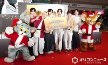 BOYNEXTDOOR、点灯式で“まさか”アカペラ歌唱　トムとジェリーが大喜び