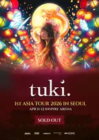 tuki.、韓国2日間の公演チケットが即完売　初のアジアツアー