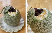 クールな長男から珍リクエスト、”メロン丸ごとケーキ”に母奮闘「夢のケーキ！」「ママって、何でもできる思ってるんだよね（涙）」