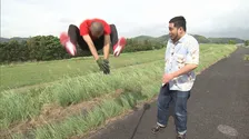 『探偵！ナイトスクープ』四足走行ギネス世界記録保持者、ビーチフラッグスで日本チャンピオンと対決「度肝を抜かれました」