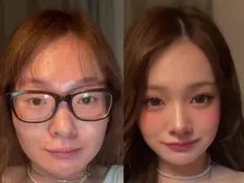 オカンが本気でメイクしたら…“マイナス30歳”劇的変化に935万再生「脳みそバグる！」「まるで魔法みたい」