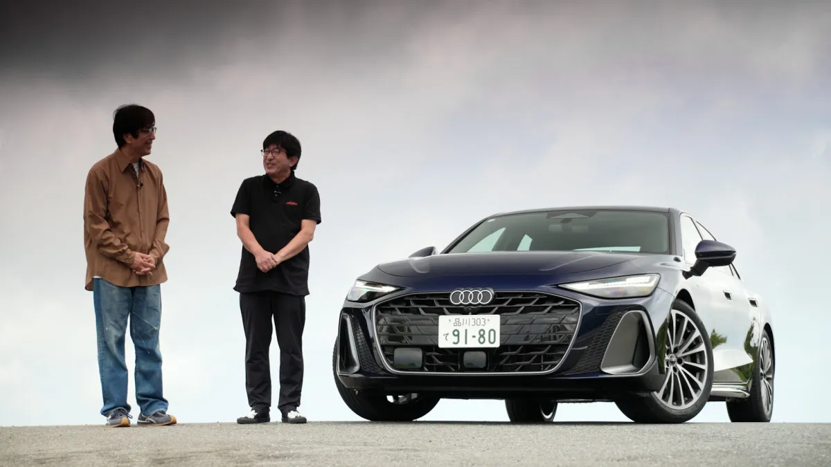 松任谷正隆、“初めて買った輸入車”告白　“直系”の最新型に試乗し本音「ちょっとだけイメージが違いますね」