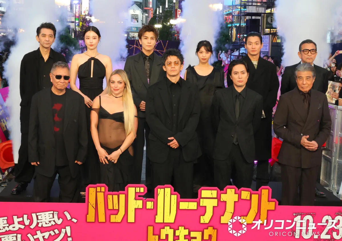 小栗旬、歌舞伎町に降臨「愛を劇場で受け取って」　間宮祥太朗、西野七瀬ら豪華キャスト集結
