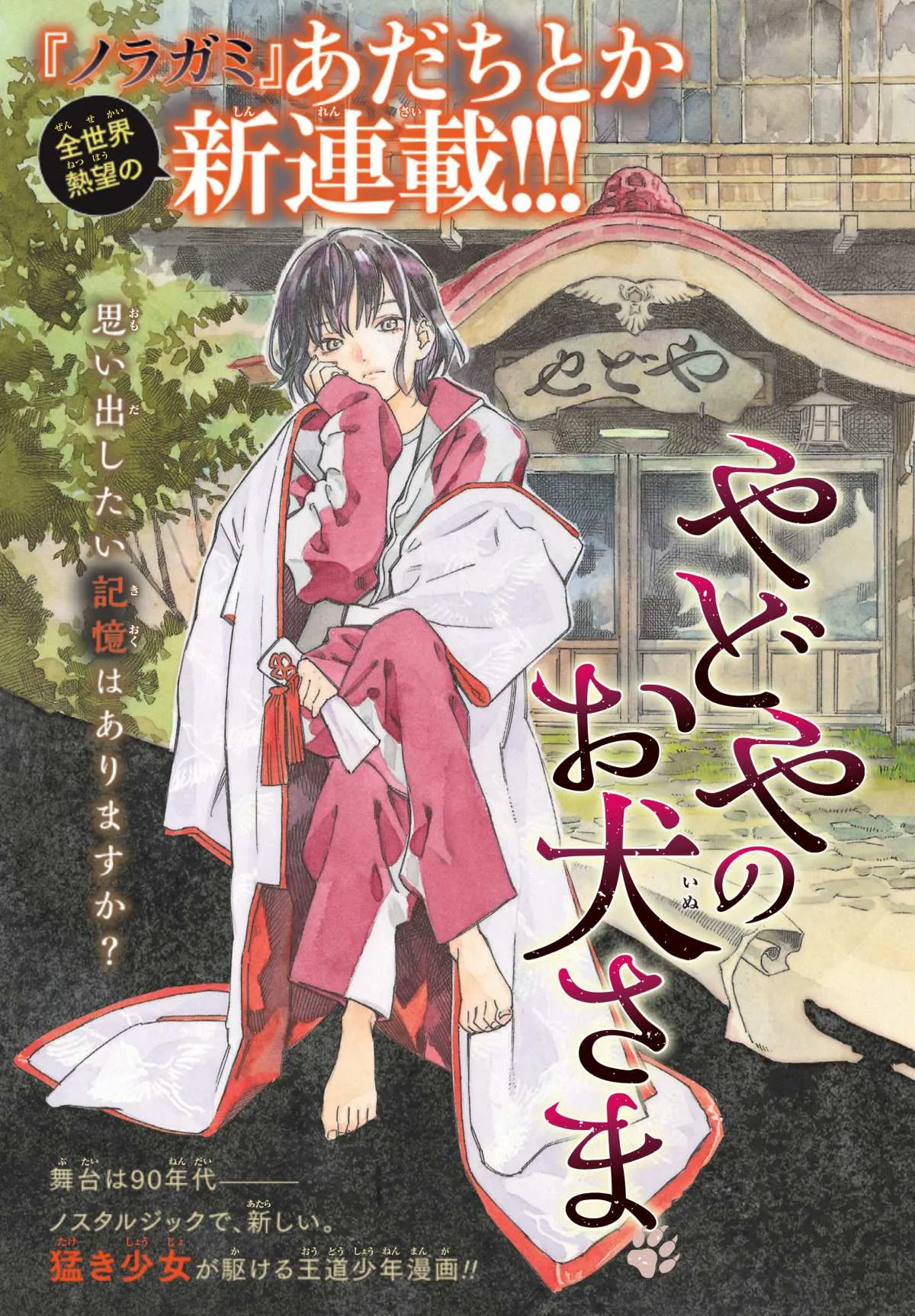 『ノラガミ』作者・あだちとか、３年ぶり新作『やどやのお犬さま』連載スタート