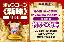 TOHOシネマズ、ポップコーン「新味」総選挙の結果を発表　全国で数量限定販売へ
