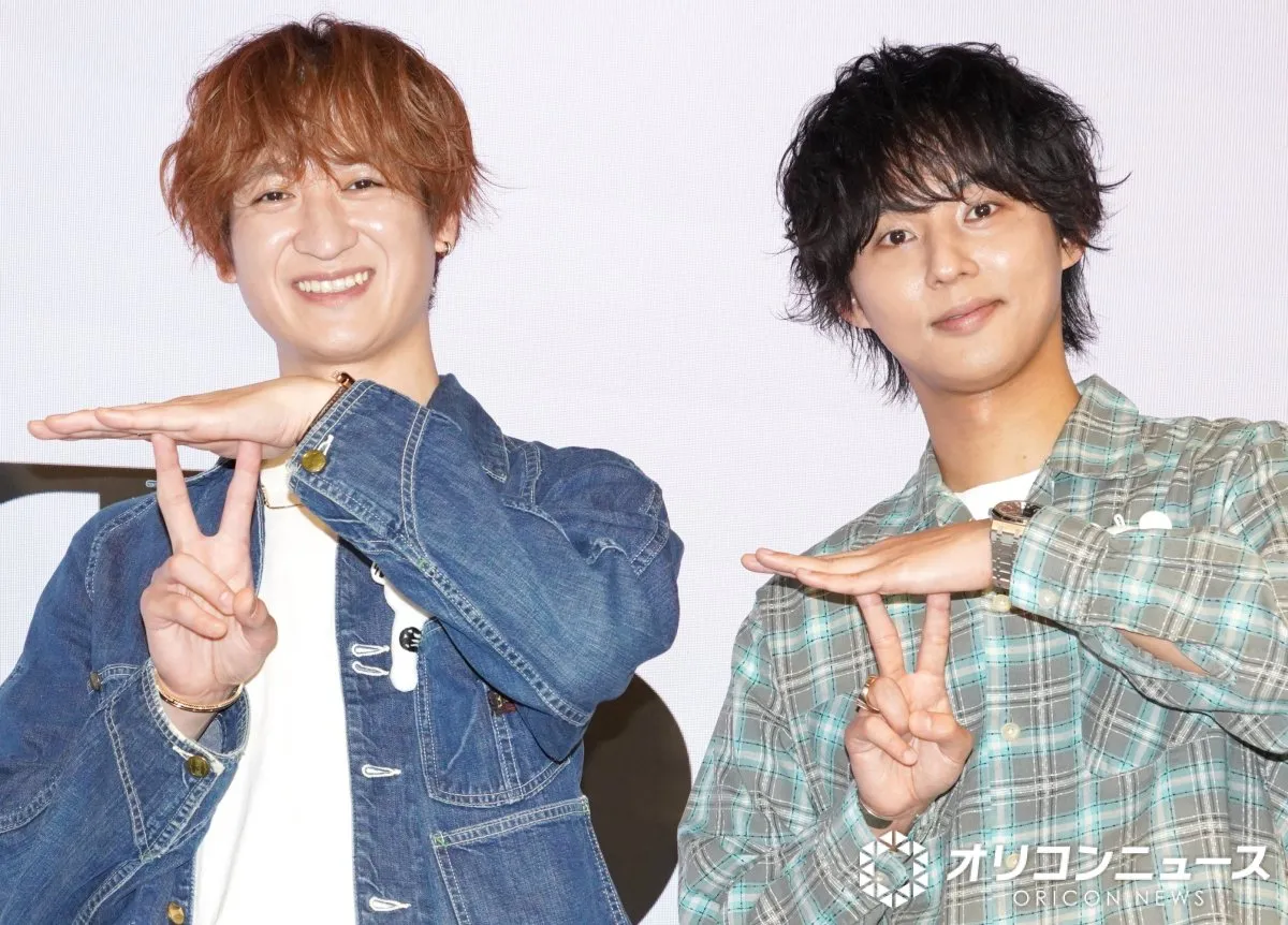 Kis-My-Ft2・宮田俊哉＆藤ヶ谷太輔、“T2”ポーズ披露「トラジャファンに怒られそう」