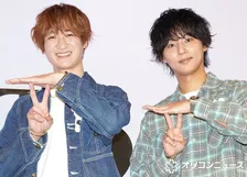 Kis-My-Ft2・宮田俊哉＆藤ヶ谷太輔、“T2”ポーズ披露「トラジャファンに怒られそう」