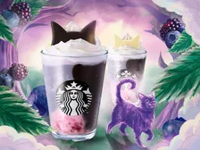 【きょうから】スターバックスのハロウィンは猫耳フラペ　“幻のパープルキャット”が出現