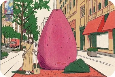 【大阪】御堂筋に「巨大さつまいも」出現へ…学生が制作、リアルで愛らしい造形　大丸前にグルメも多数