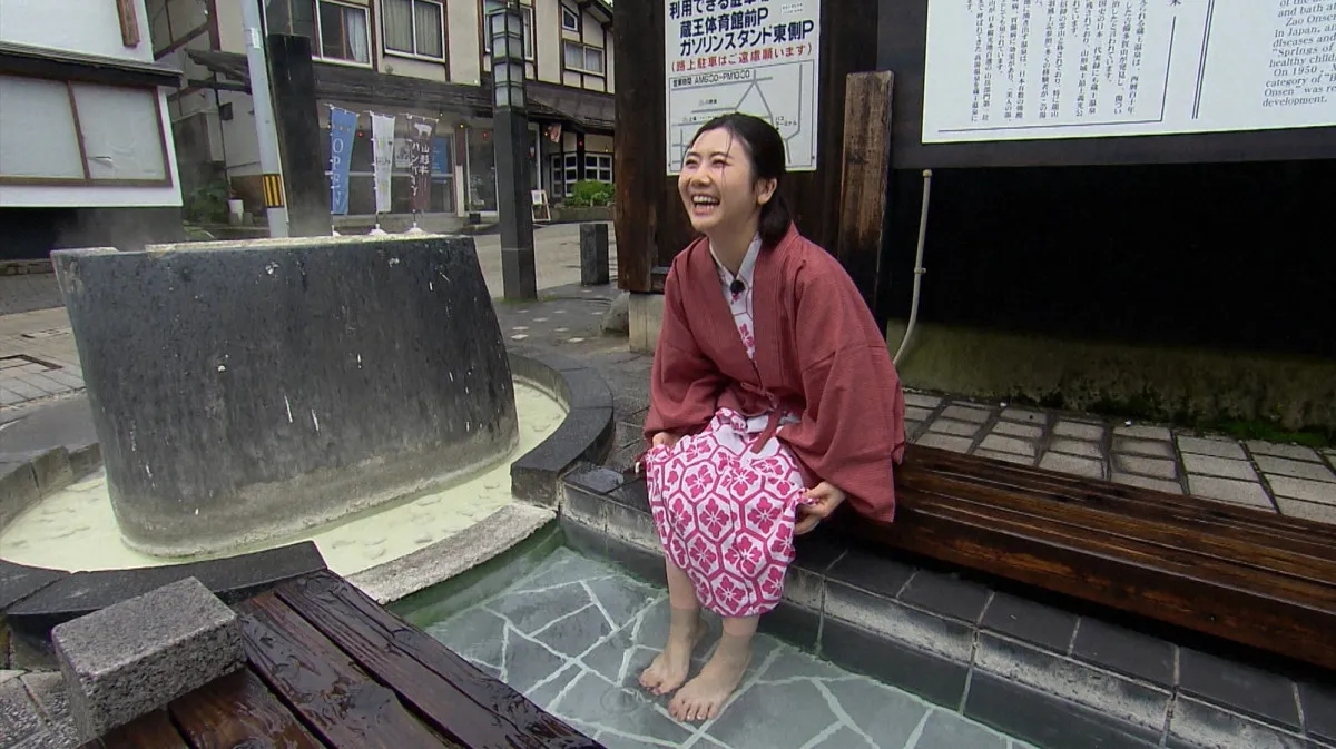 福原愛、浴衣でびしょ濡れ…“ジャリ泥水芸”披露で千鳥絶句『相席食堂』