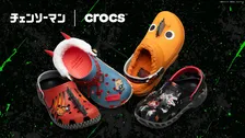 「足元にポチタが…！」『チェンソーマン』×クロックス初コラボ　愛らしい表情を再現したモデルなど全4種類