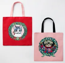 ヒグチユウコ×高島屋、人気のトートバッグが今年も　新デザイン2種＆サンタ猫の限定チョコ缶など