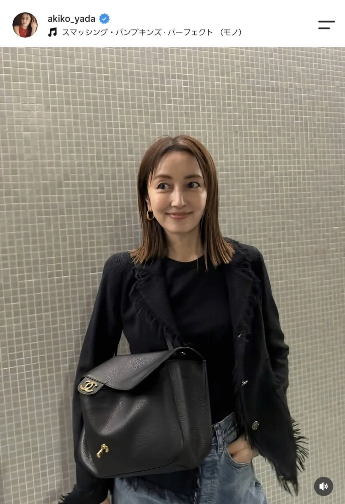 47歳・矢田亜希子、20数年前に購入・愛用ジャケットをさらりと着こなす姿に驚きの声「体型が全く変わってない」