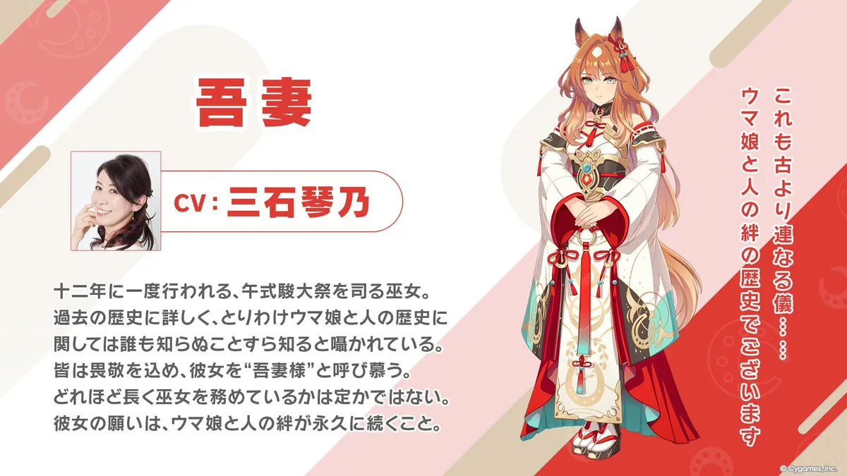 三石琴乃『ウマ娘』出演で吾妻役　明治時代に実在した馬