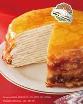 ドトール×シナモロール、クリスマス限定キャンペーン開催　定番“ミルクレープ”がホールで登場