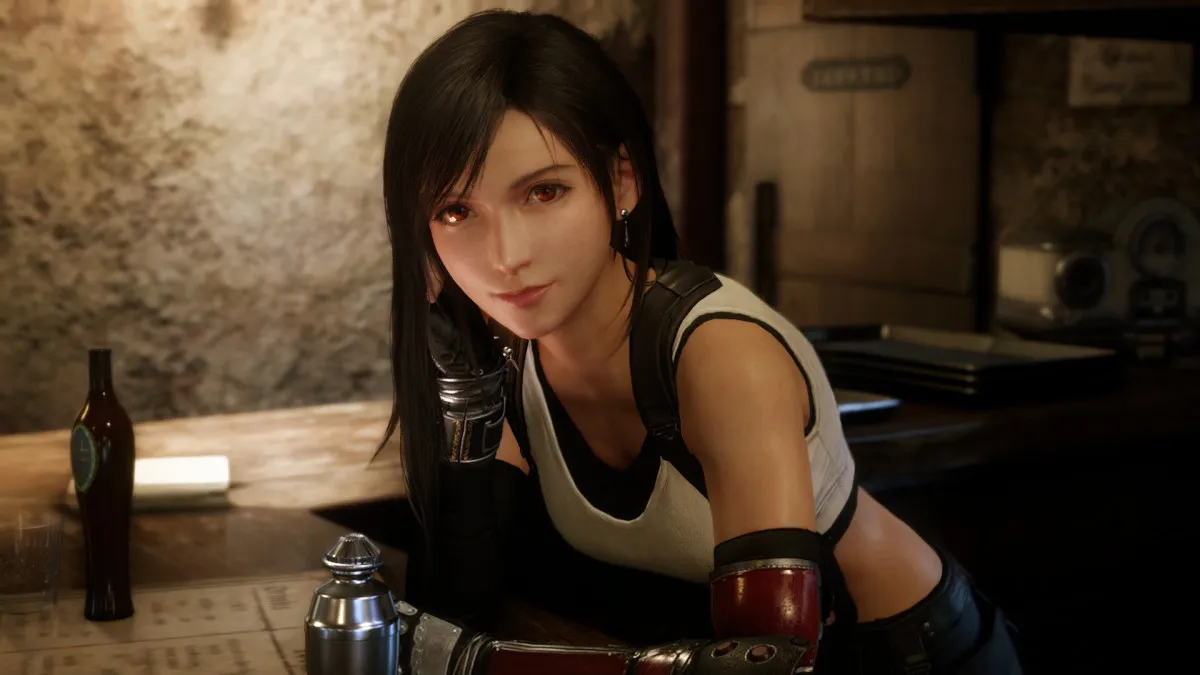 『FF7』ティファの新衣装にネットざわつく　画像解禁で「胸支え的な謎レザーパーツ」「破壊力が高い」