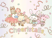 サンリオの“うさぎキャラ”マロンクリーム＆ウサハナ＆ウィッシュミーメル＆ぼんぼんりぼんがユニット結成　“いっぽ”を応援する「チアリステイルズ」に