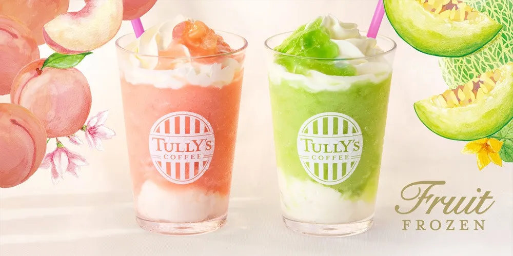 【きょうから】タリーズに“〆パフェ”モチーフのフローズンドリンクが登場　白桃＆メロンの素材を活かしたジューシーな味わい