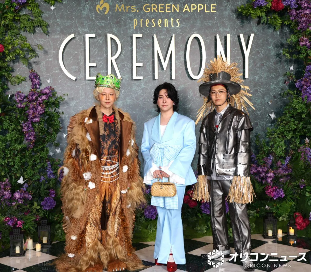 Mrs. GREEN APPLE、華やか＆個性ファッション着こなし　衣装で“世界観”を表現【Mrs. GREEN APPLE presents『CEREMONY』】