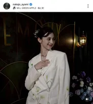 中条あやみ、まるで“森の中のプリンセス”　華やかなドレスで異次元の美貌を披露「お美しい」「素敵すぎます」