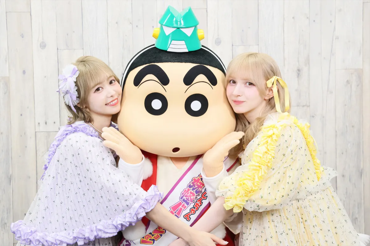 FRUITS ZIPPER・仲川瑠夏＆早瀬ノエル、映画『クレヨンしんちゃん』“バケバケ応援隊”就任　声優にも挑戦